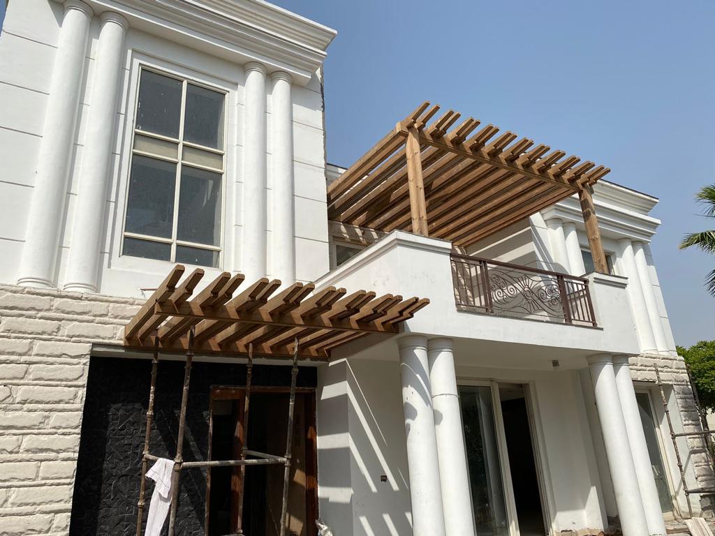 Balcony Pergola — Villa Exterior, Kanpur